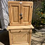 Buffet parisien compact 2 éléments sapin/hetre
