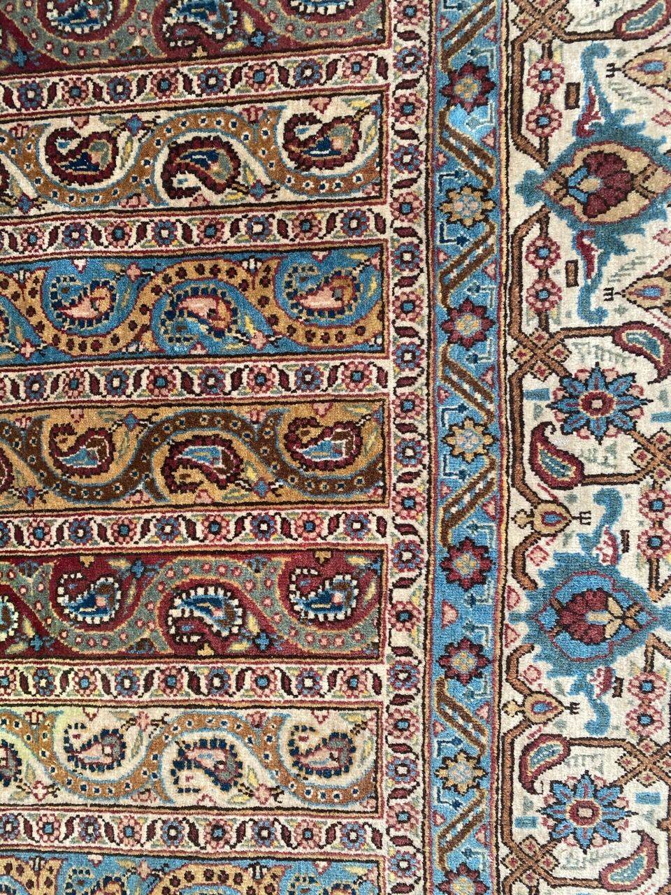 Old Persian Orient ghoom rug handmade 142x205 cm
