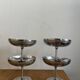 Set of 4 stainless steel ice cream cups