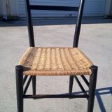 wood and rope chair