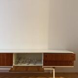 Teak and metal sideboard