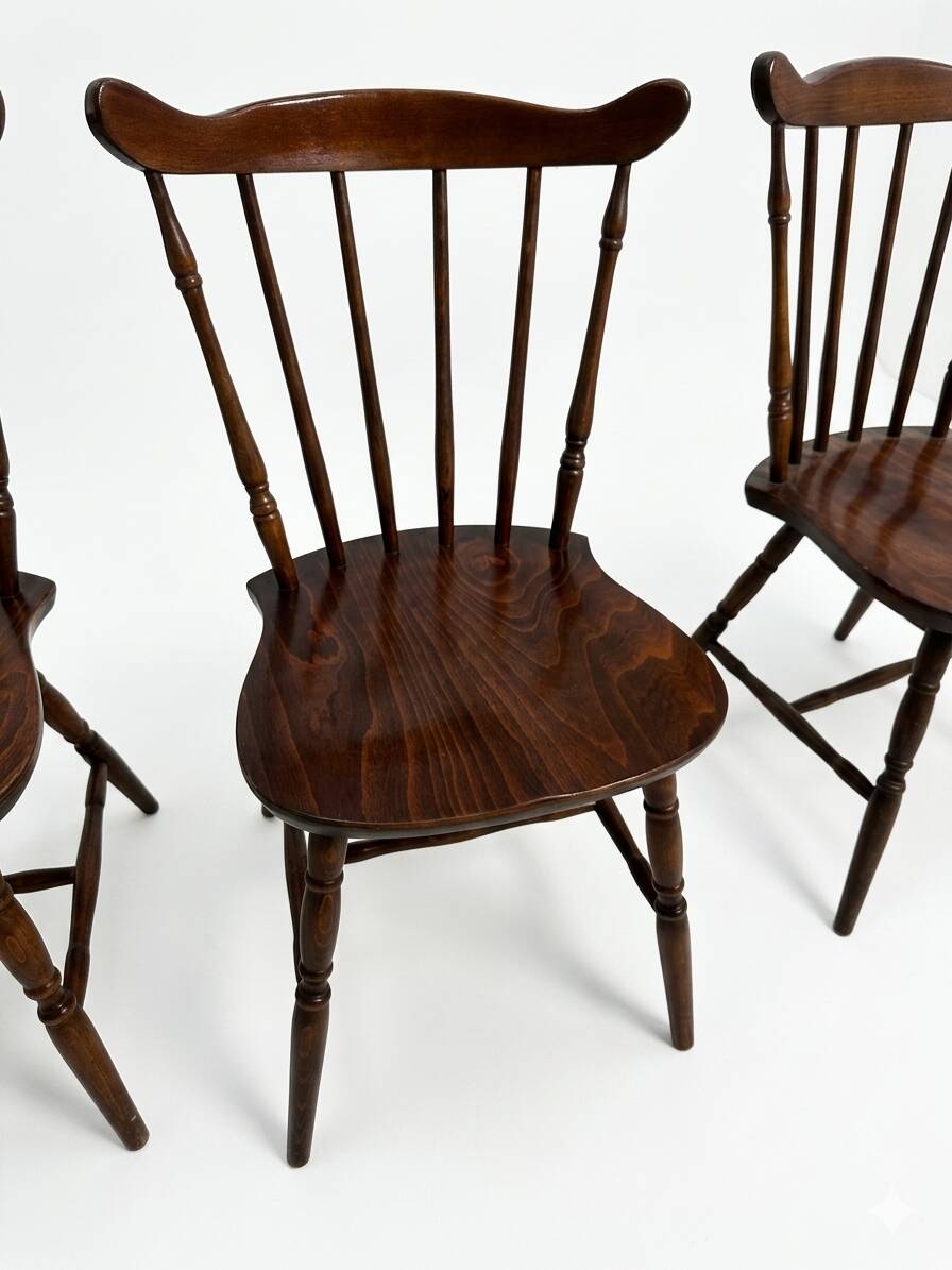 6 western beech chairs from the 1960s