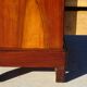 Antique mahogany chest of drawers with white marble.