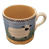 Stoneware Mug, Sheep Decor, Pottery by Nicolas Mosse.
