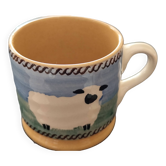 Stoneware Mug, Sheep Decor, Pottery by Nicolas Mosse.