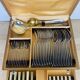 Deetjen silver-plated cutlery set with 39 pieces and 24 stainless steel knives.