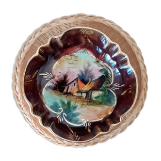 Old h.bequet quaregnon wall dish