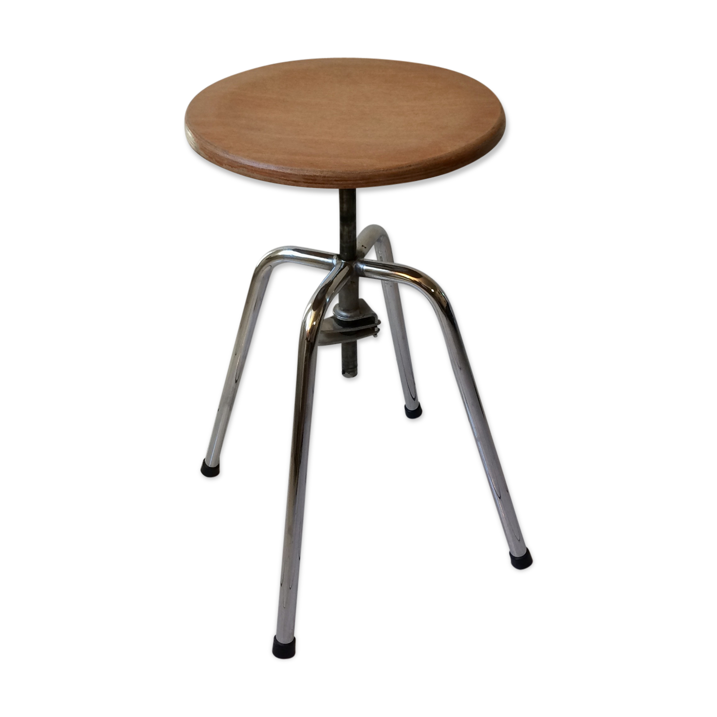 Stool architect design vintage 60 jide limoges swivel telescopic tbe