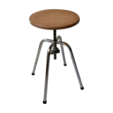 Stool architect design vintage 60 jide limoges swivel telescopic tbe