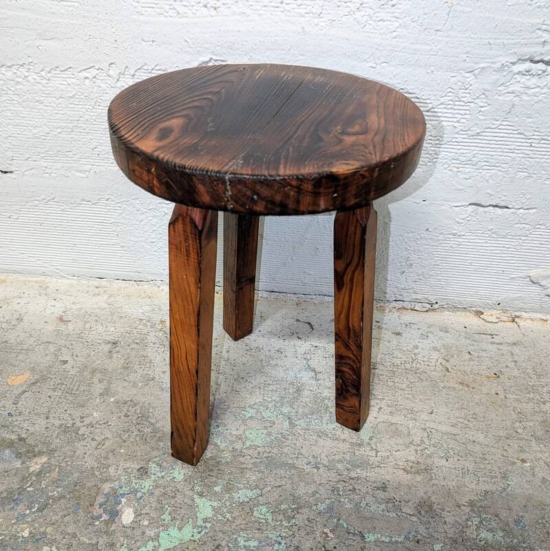 Brutalist tripod stool