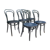 Lot de 5 chaises bistrot anciennes