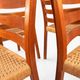 Niels Otto Møller Model 408, Set of 4 Teak Papercord Dining Chairs for J.L.