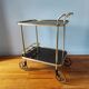 Vintage 1960s rolling bar cart