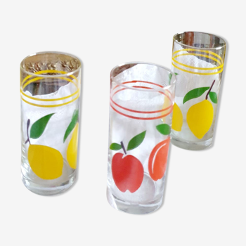 Trio de verres à limonade citronnade