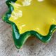 Ceramic yellow vallauris dish