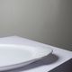 Vintage white faience foie gras platter in the shape of a goose, 1970s.