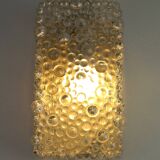 Vintage 1970s ceiling light/design wall lamp with bubble glass