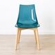 Set of 4 fantasy design chairs – brand: Cancio (wood & polycarbonate)