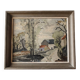 Oil on isorel, 1939, village, signed Alex Gonesco