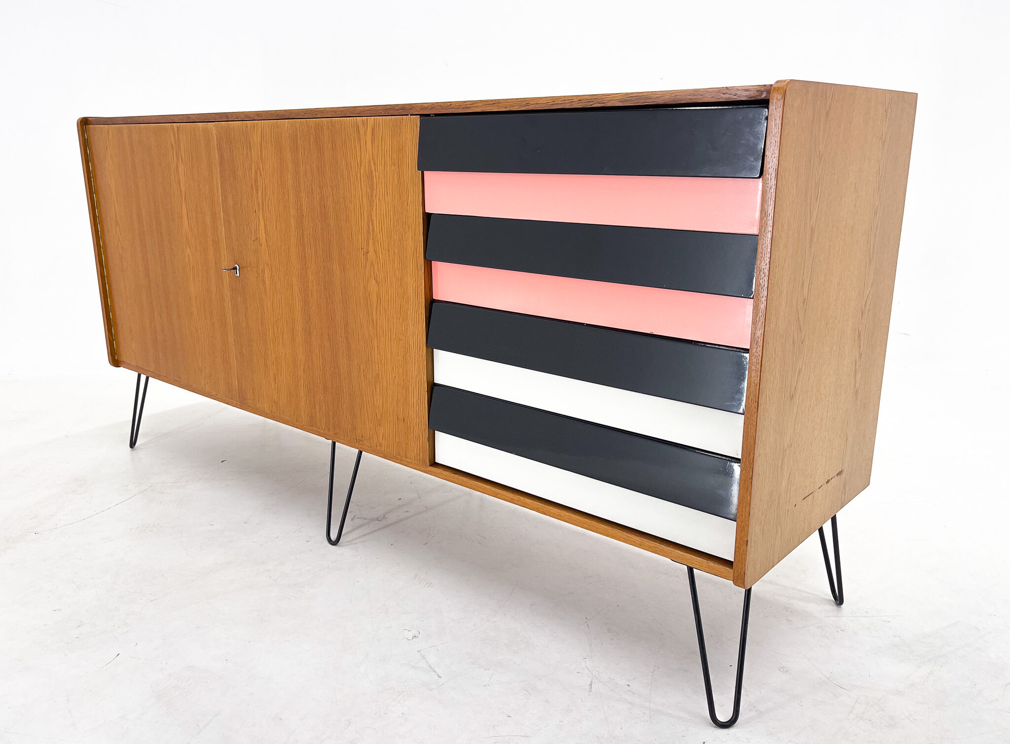 1960s sideboard with drawers by Jiri Jiroutek, Czechoslovakia