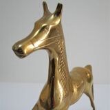 Vintage solid brass horse