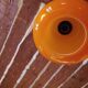 Suspension vintage  70's - opaline orange