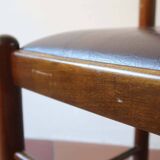 4 brutalist skai chairs (3 lots available)