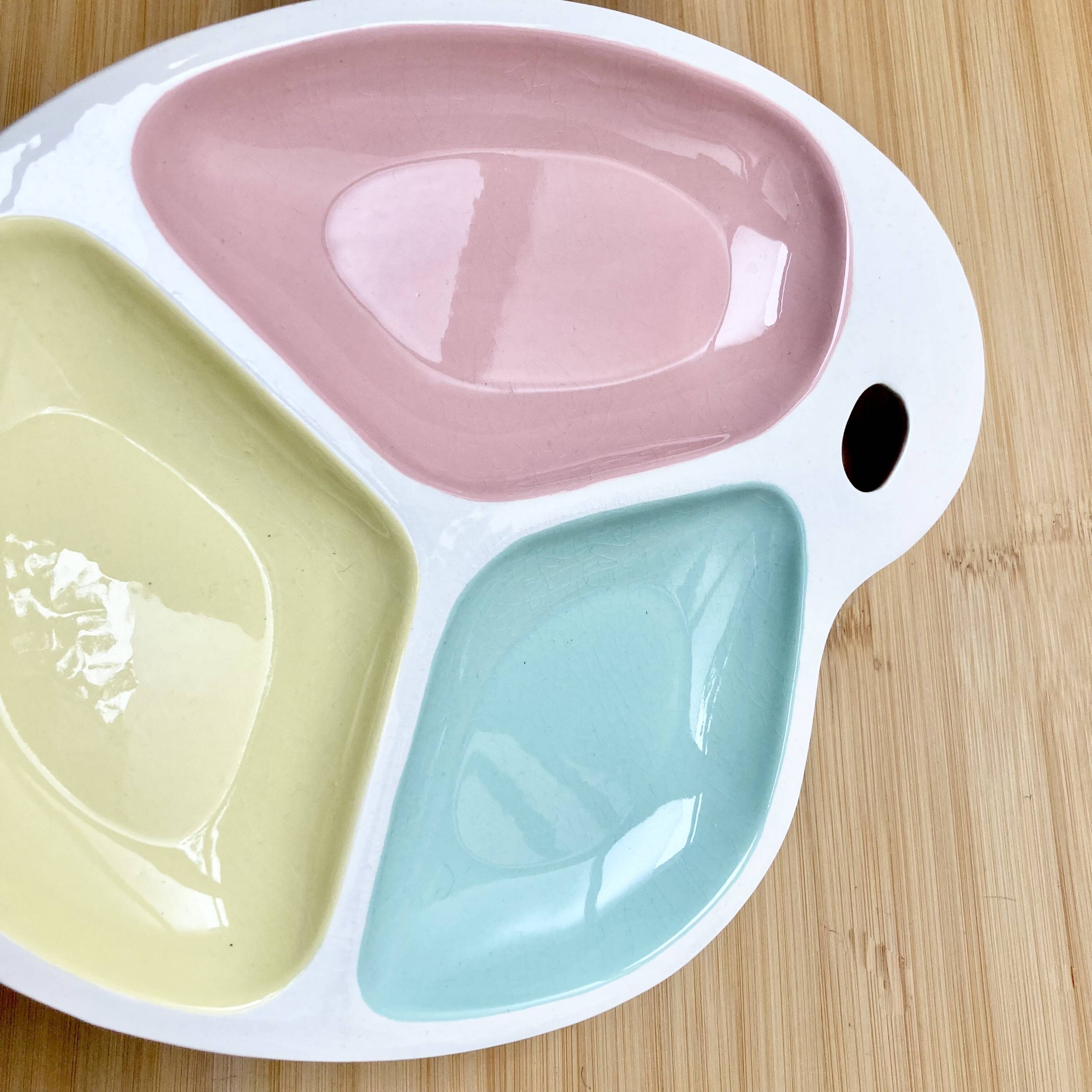 Vintage Palette 50's aperitif dish