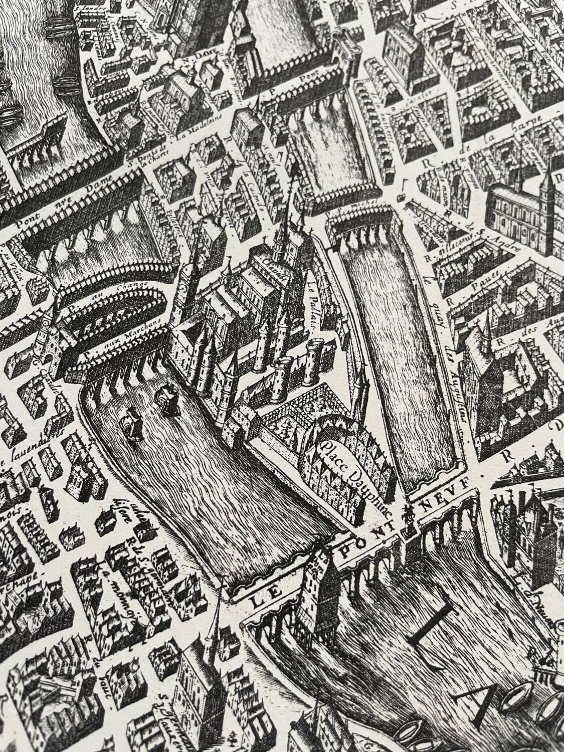 Plan ancien de Paris - Saint Germain des Près