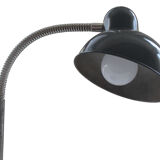 Lampe de table en acier noir du milieu du siècle