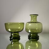 Pair of 1960’s danish glass by Per Lutken