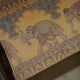Antique Indo-Anglo elephant folding military chair circa 1890