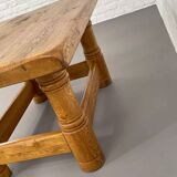 Table basse vinatge en chêne massif