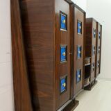 Guglielmo Ulrich Rare Mid-Century Modern Italian Walnut Bar Cabinet, 1940s