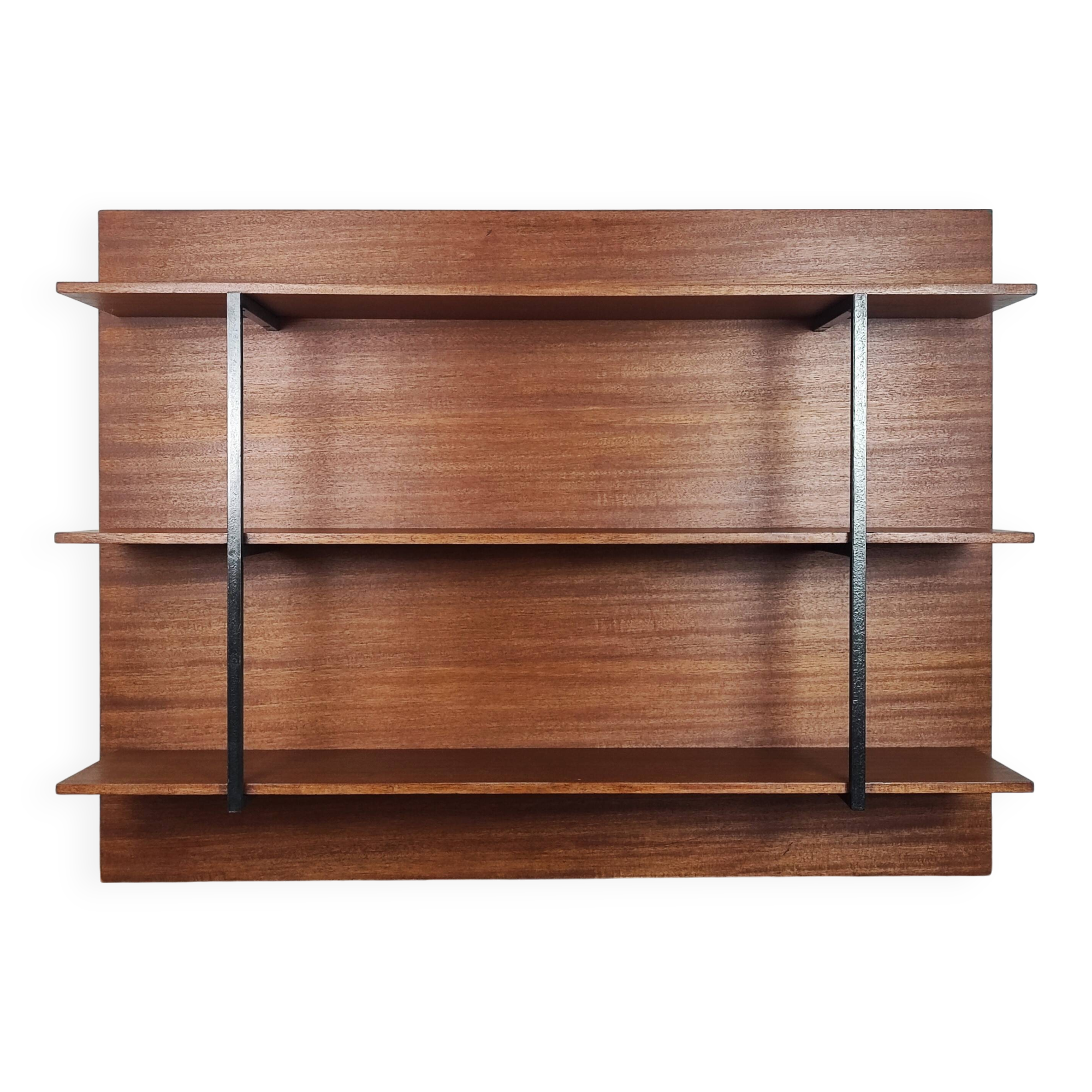 60s wall bookcase shelf