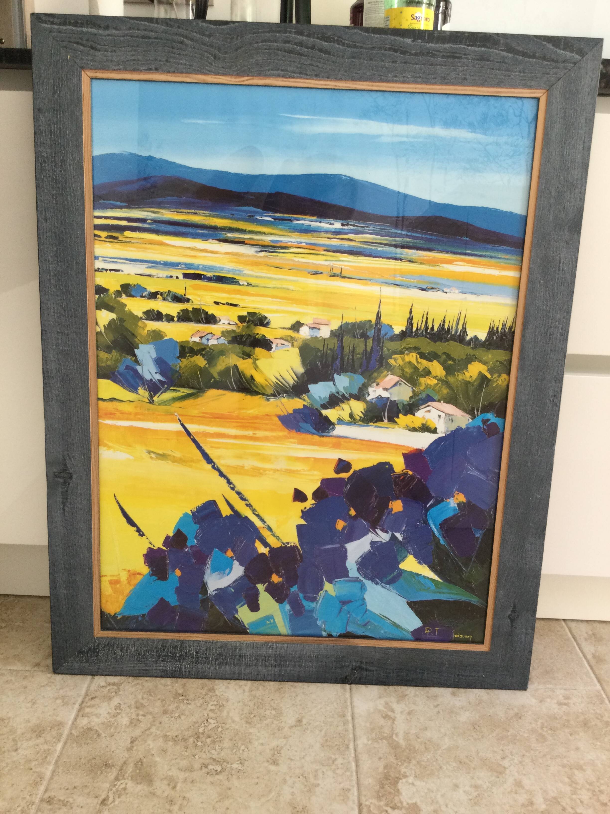 Reproduction moderne d'un paysage provençal