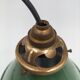 Old enamelled sheet metal lamp