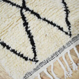 Handmade moroccan berber carpet 243 x 136 cm