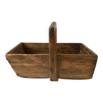 panier en bois ancien début XXème