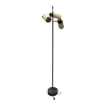 Three adjustable light floor lamp attributed to Royal Lumière, Lunel, around 1950.