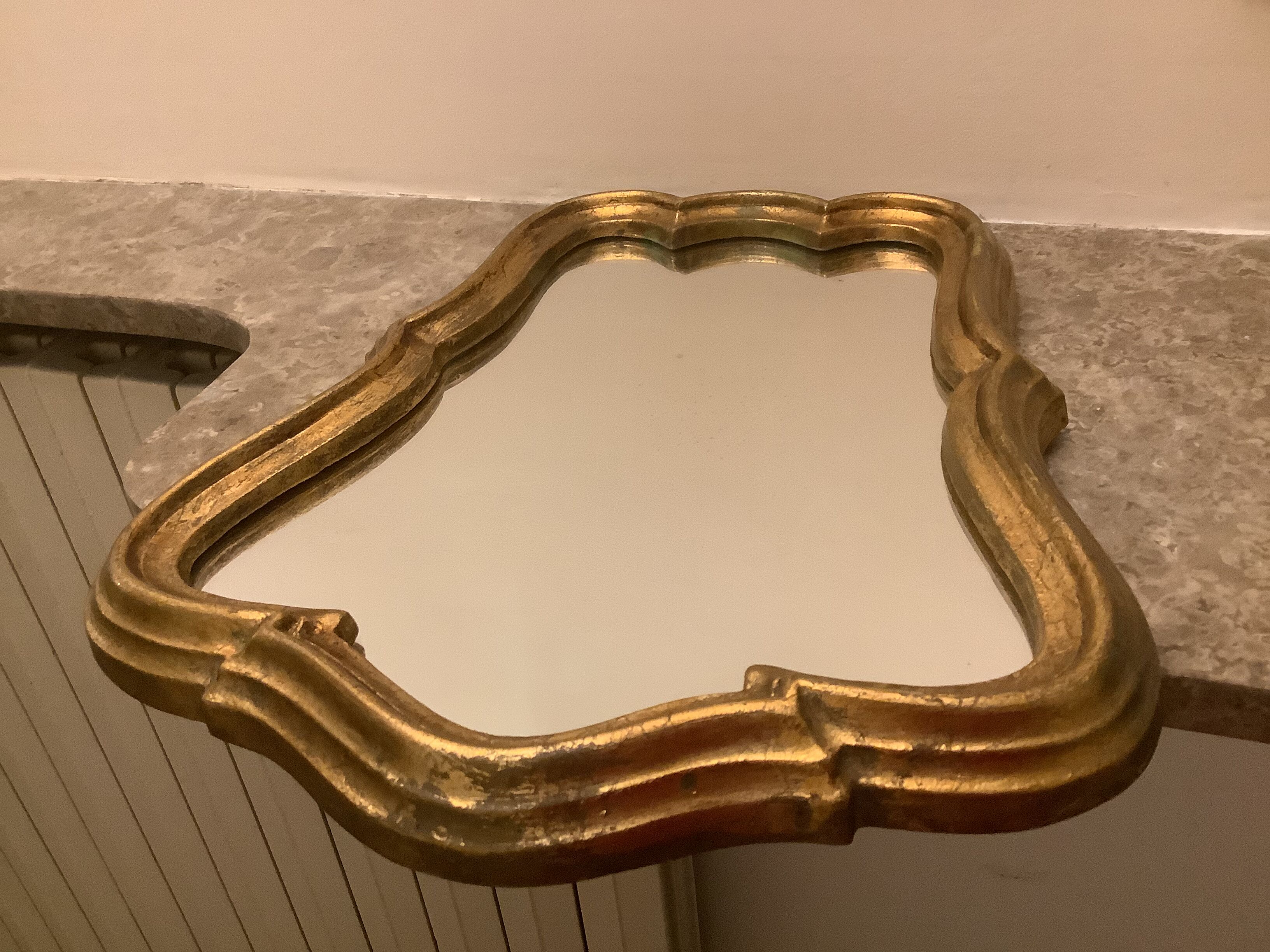 Gilded baroque mirror