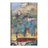 Huile sur toile d'Alexander Orloff (1899 – 1979), Village de montagne
