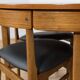 Mid-Century Round Extendable Dining Table and Chairs from McIntosh, 1960s, Set of 5