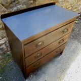 Wood grey tray dresser