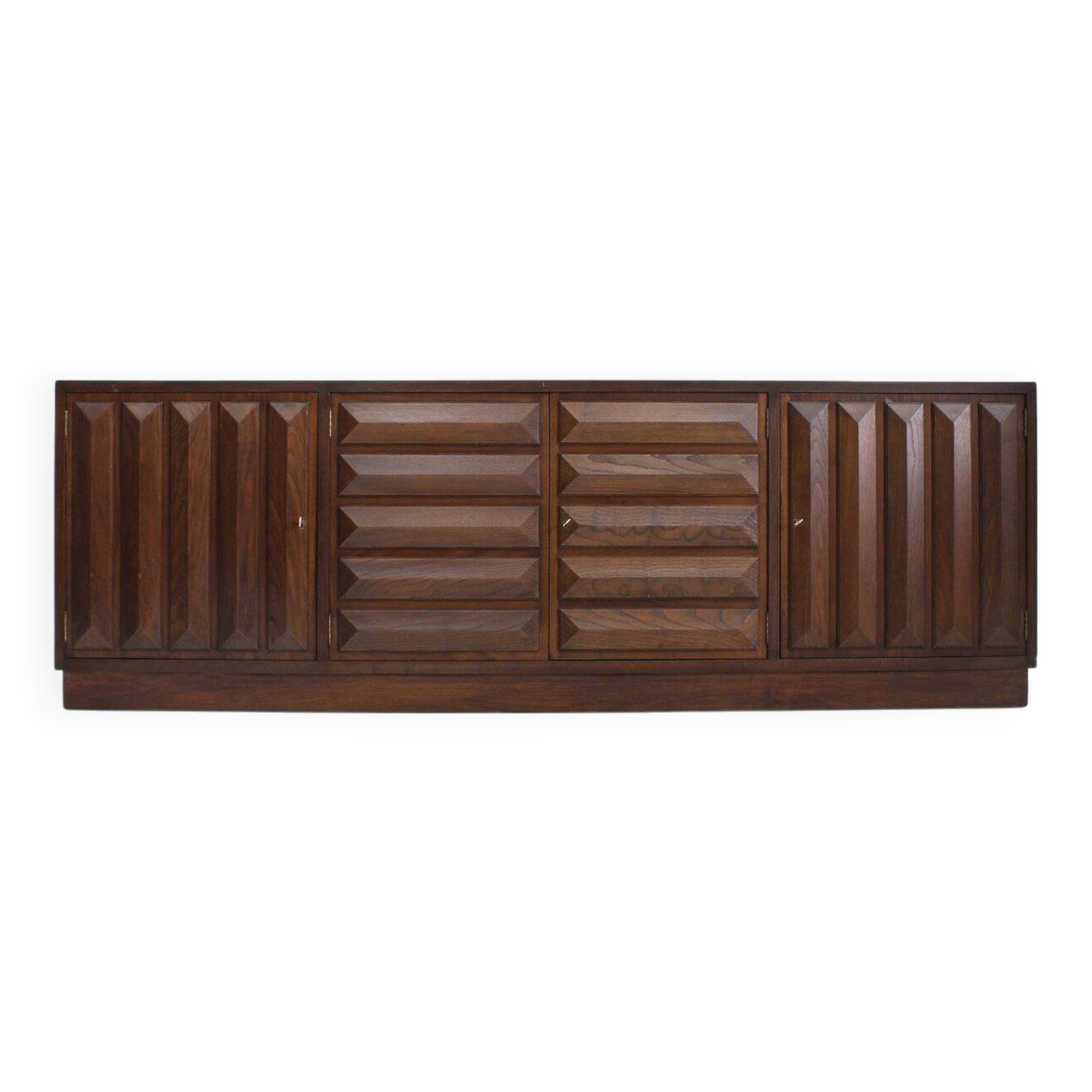 Spanish brutalist sideboard solid wood