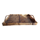 Vintage bamboo serving tray