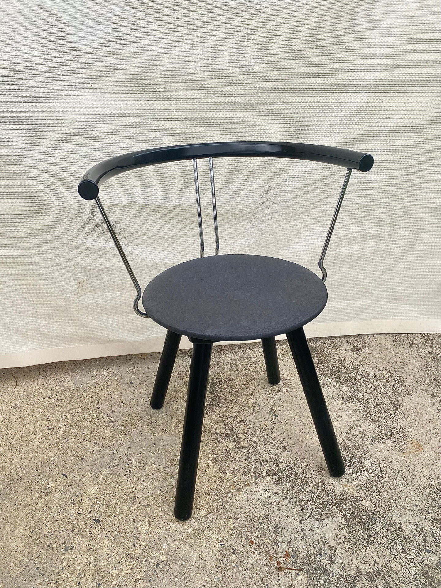 Techna armchairs – asahi kogyo, italian manufacture, 1990s