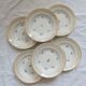 6 vintage Céranord France “Cheverny” soup plates - Floral pattern