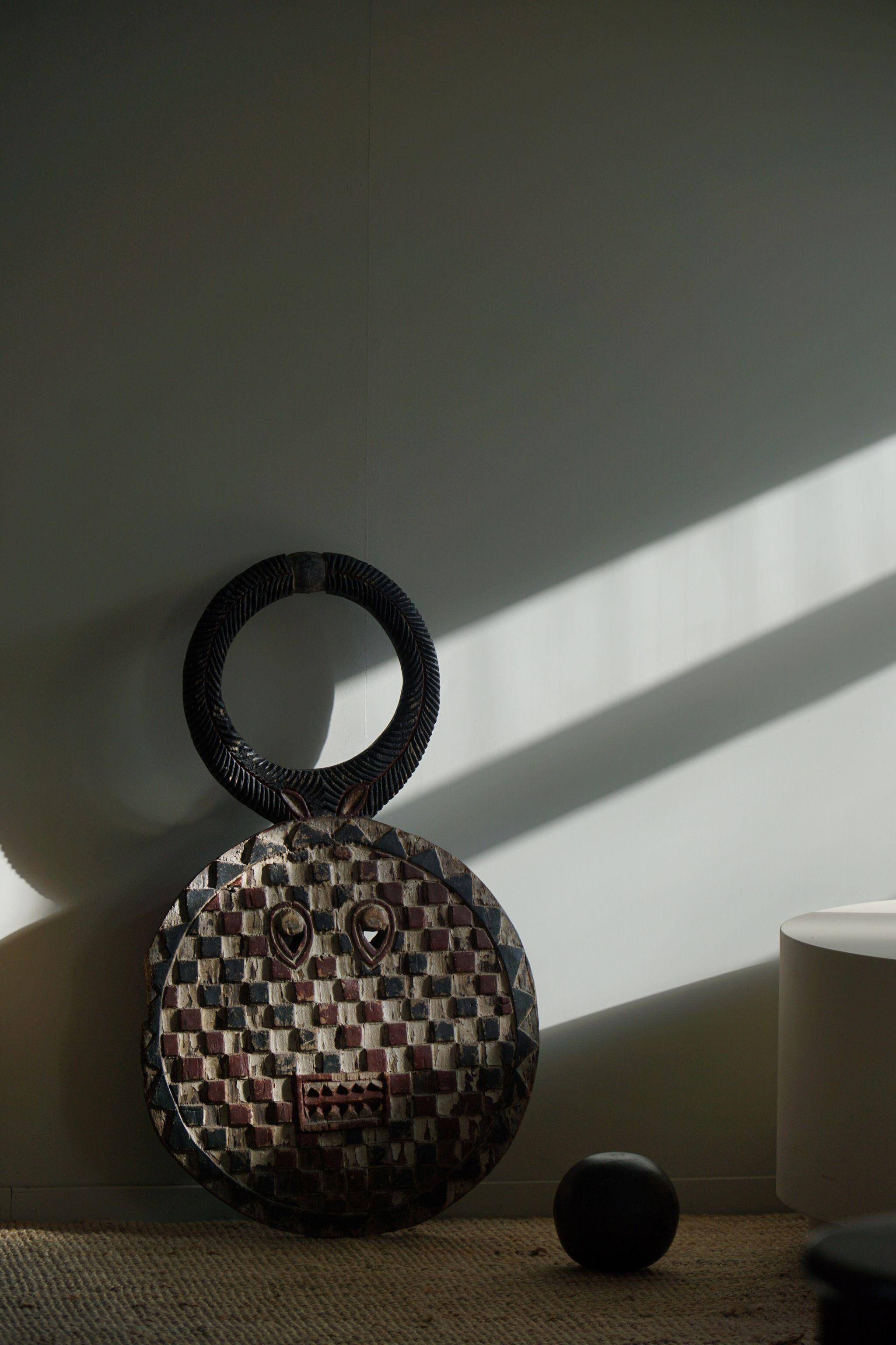 Grand Baule tribal mask Kple Kple African wooden, Ivory Coast, mid-20th century.