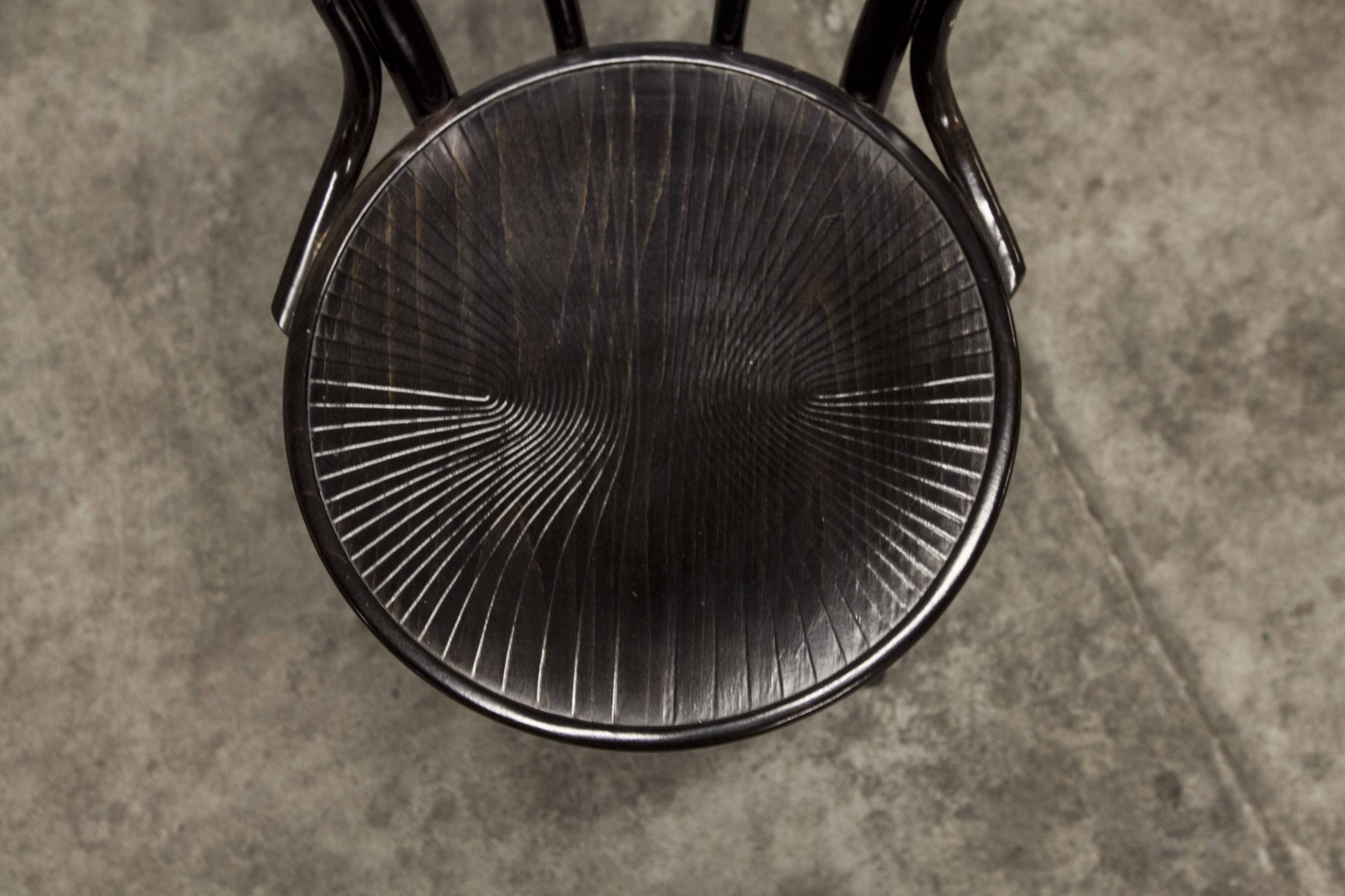 Baumann Bistro Chair ref 24 1990 curved wood